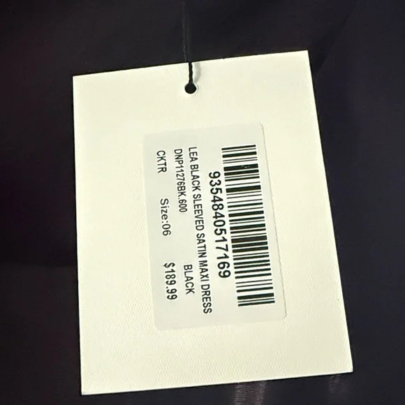 NWT Dissh Lea black sleeved maxi dress size 2 - Picture 5 of 5